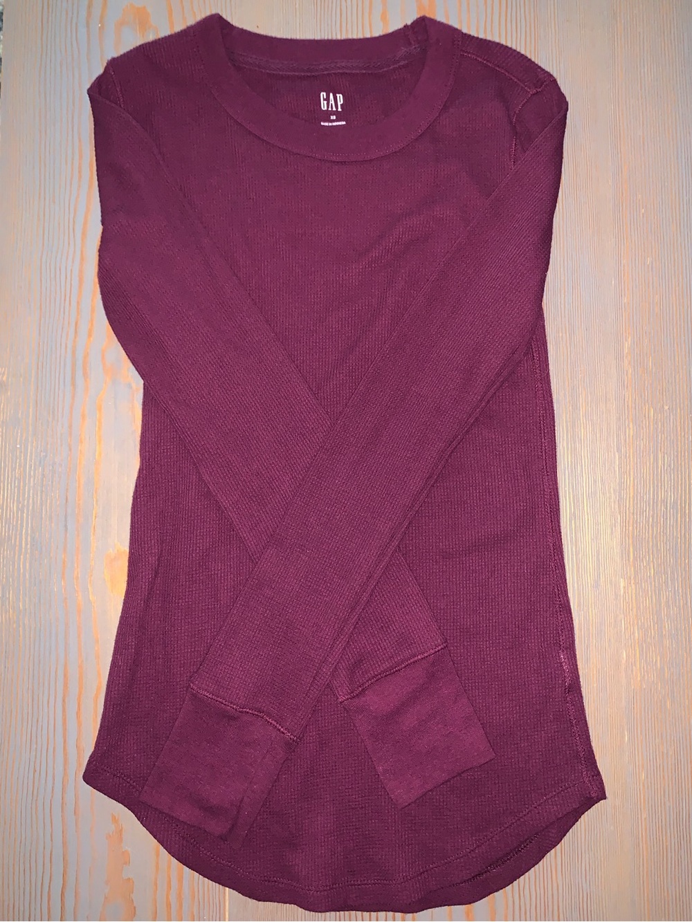 Purple GAP Women's Purple Long-Sleeve Thermal Top